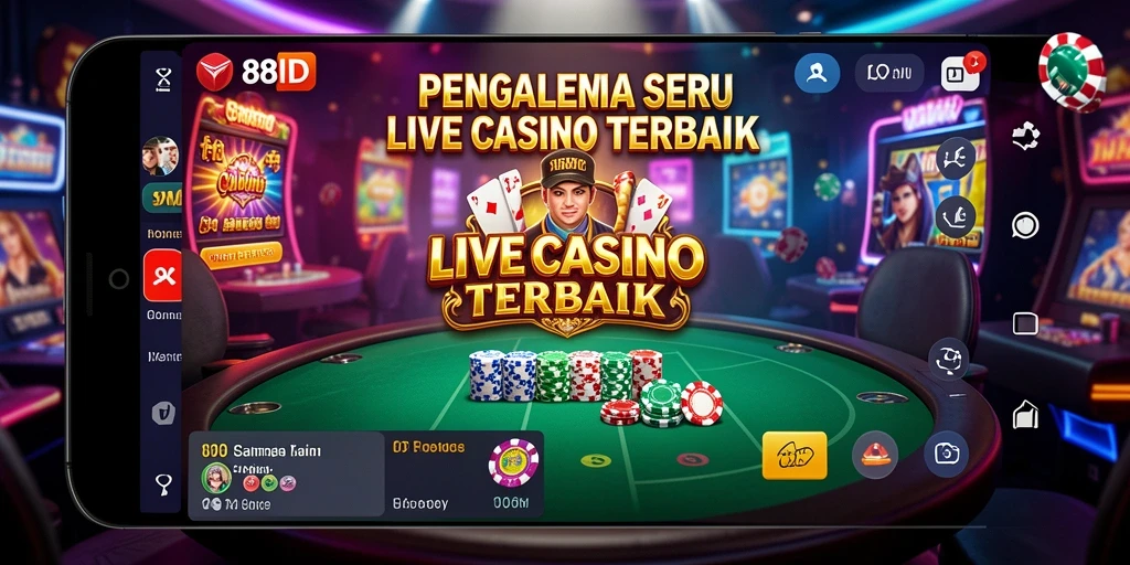 Gameplay Live Casino dengan dealer profesional di 88ID.