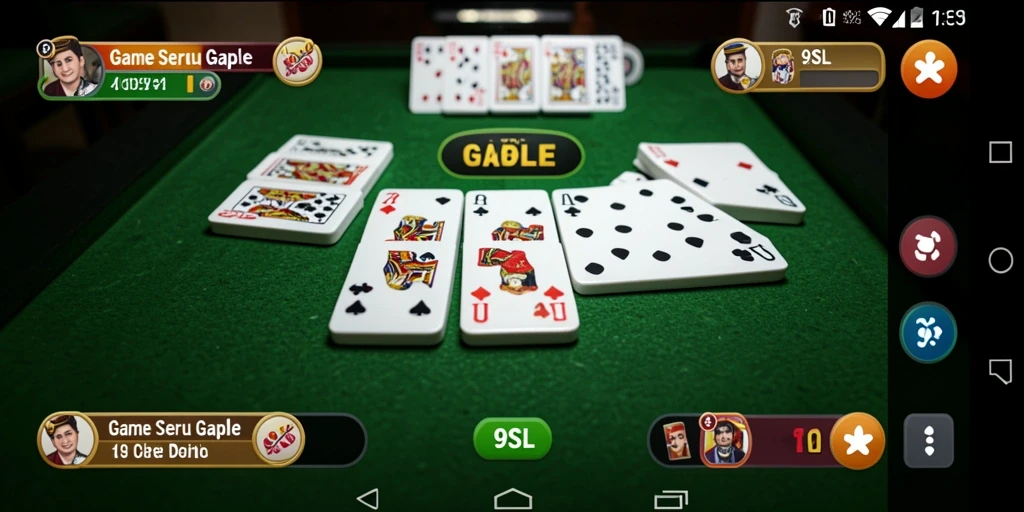 Screenshot gameplay Gaple yang menarik dan interaktif.