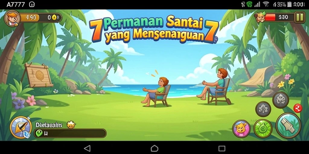Gameplay menghibur dan mudah diakses dalam A7777.