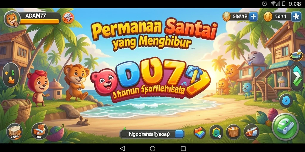 Tampilan gameplay santai dari ADAM77 yang memikat.