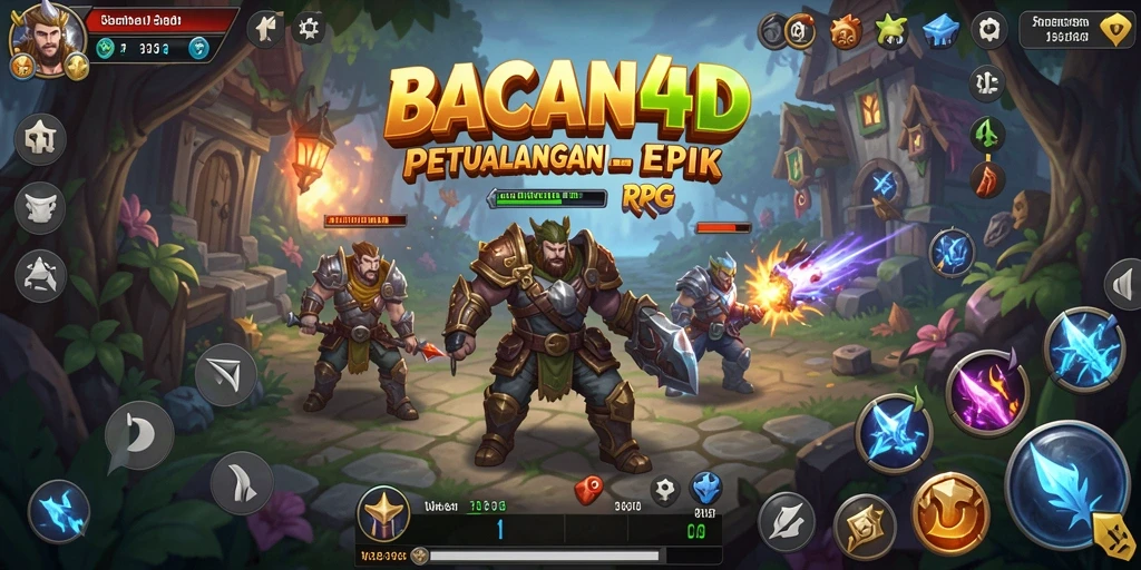 Tampilan gameplay RPG yang mendebarkan di BACAN4D