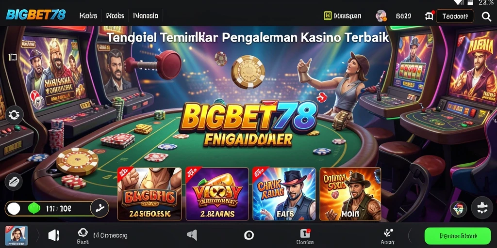 Tampilan gameplay Kasino yang mendebarkan dan menarik.