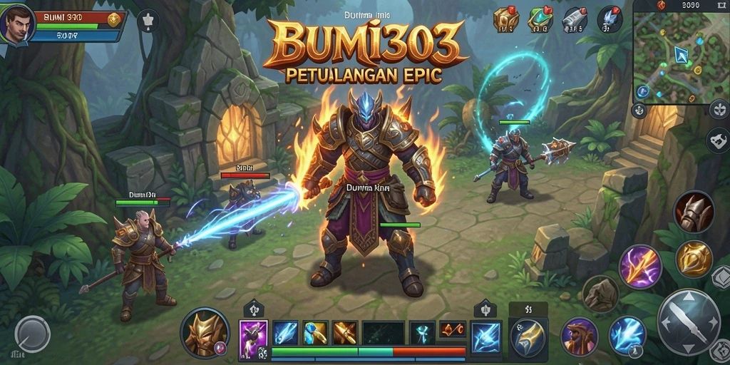 Tampilan gameplay seru dalam petualangan RPG BUMI303.
