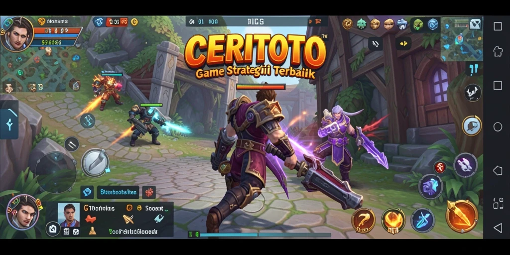 Screenshot gameplay CERITOTO yang menampilkan pertempuran strategis yang seru.
