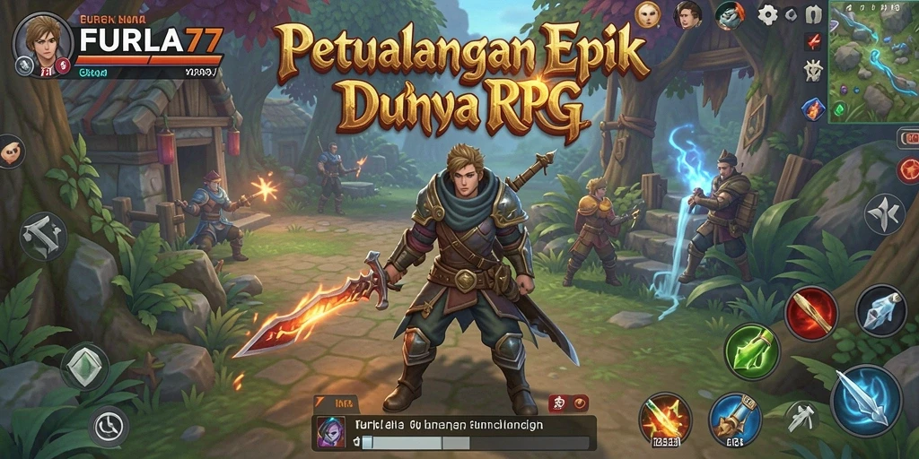 Screenshot gameplay FURLA77 yang menunjukkan pertarungan epik antara karakter.