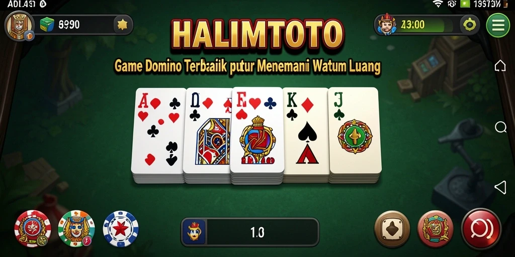Gameplay menarik dari HALIMTOTO yang menampilkan permainan Domino.