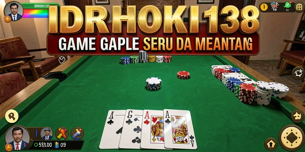 Tampilan gameplay seru dari IDRHOKI138 dengan elemen Gaple.
