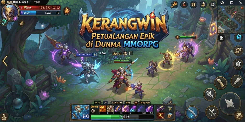 Tampilan gameplay KERANGWIN yang mengesankan dan memukau.