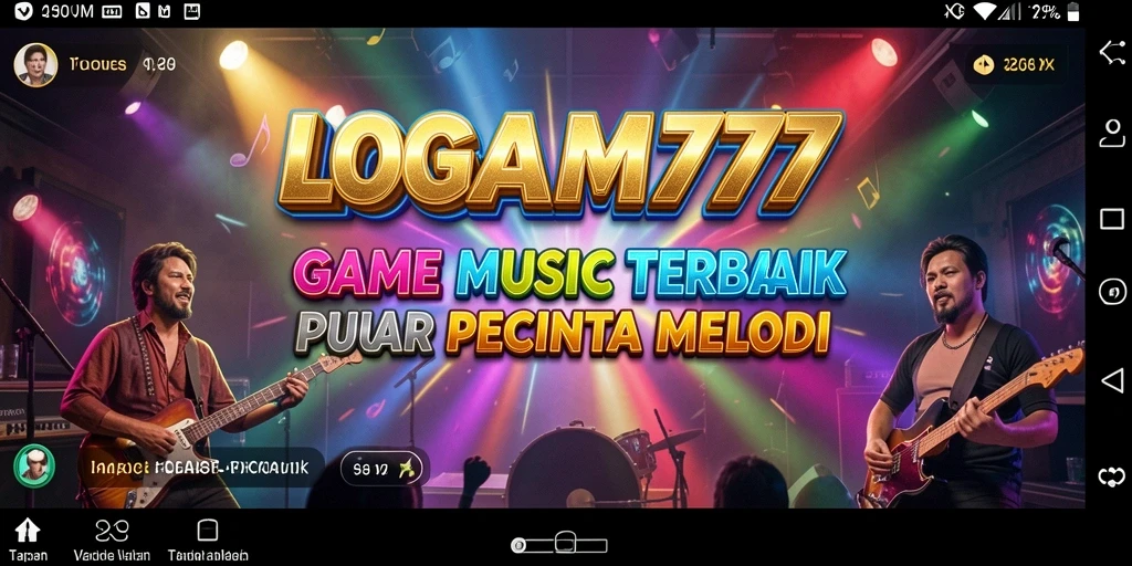 Tampilan gameplay LOGAM777 yang penuh warna dan interaktif.