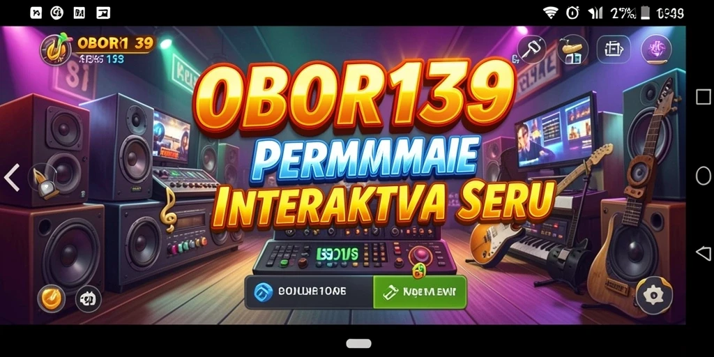 Tampilan gameplay OBOR138 dengan interaksi musik yang seru.