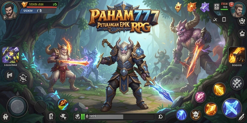 Screenshot utama PAHAM777 menampilkan aksi RPG yang mendebarkan dan grafis menakjubkan.