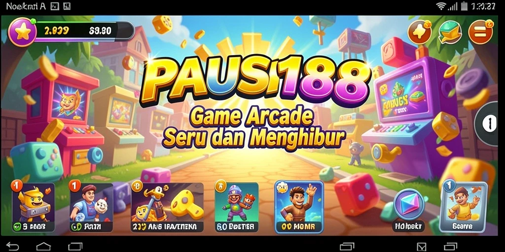 Tampilan seru gameplay PAUS188 menampilkan aksi arcade yang menarik.