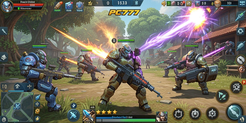Gambaran gameplay strategis PC777 yang intens dan menantang.