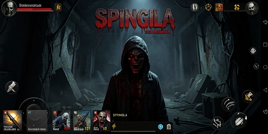Gameplay menyeramkan dengan suasana kegelapan yang mencekam.