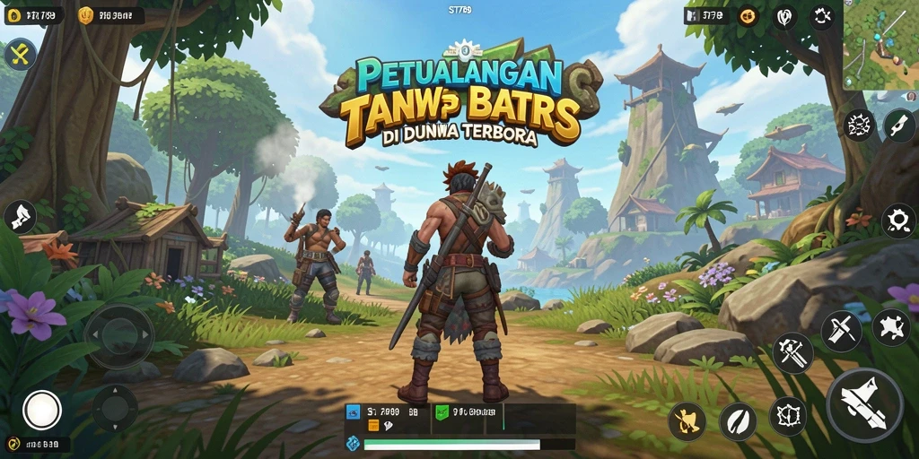 Screenshot menampilkan gameplay penuh aksi di dunia terbuka ST789.