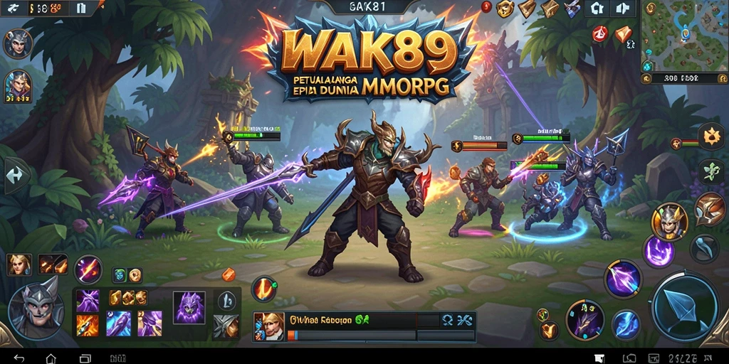 Tampilan gameplay epik dalam WAK89 dengan pertempuran yang menarik.