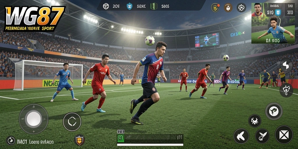Screenshot menampilkan gameplay menarik dari game olahraga WG87.