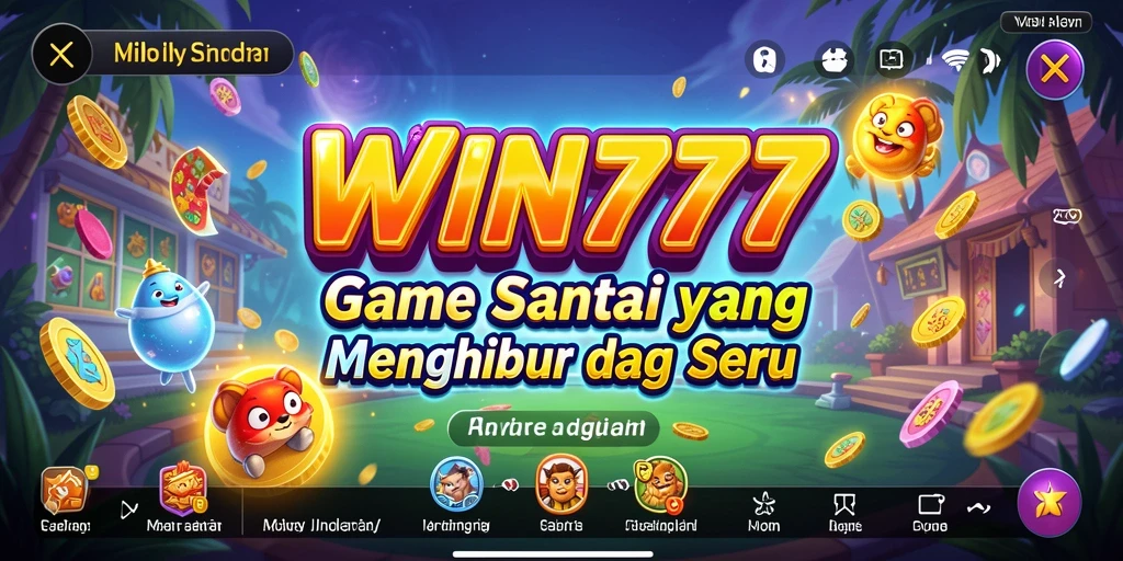 Tampilan gameplay yang seru dan berwarna dari WIN777.