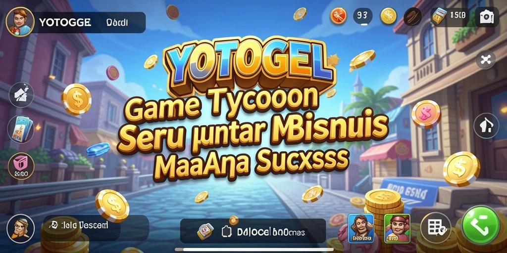 Tampilan gameplay menarik dari YOTOGEL yang menampilkan manajemen bisnis.